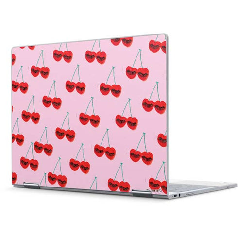 Bouffants and Broken Hearts Cherry Lash Pixelbook Skin